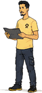 Jérémie prend des notes